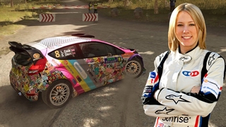 Louise Cook british rally driver girl